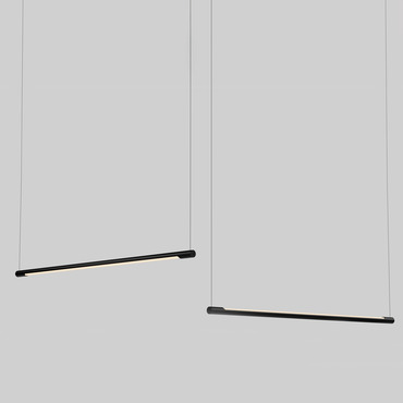 Form Linear Suspension w/ Center Canopy | Anony at Lightology Form Linear Suspension w/ Center Canopy