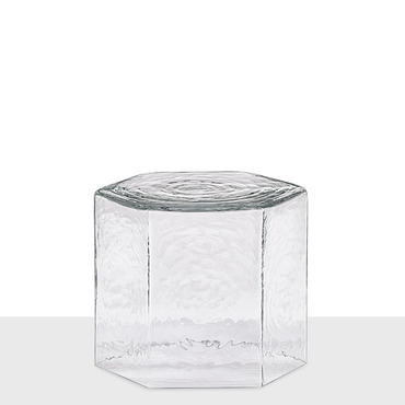 Hex Glass Table | Bomma at Lightology Hex Glass Table