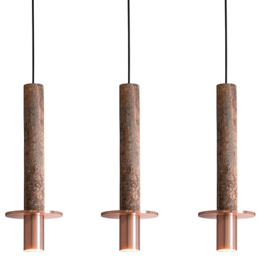 Meta Linear Three Light Pendant | David Pompa at Lightology Meta Linear Three Light Pendant