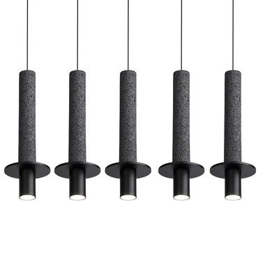 Meta Linear Five Light Pendant | David Pompa at Lightology Meta Linear Five Light Pendant