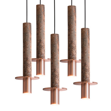 Meta Round Five Light Pendant | David Pompa at Lightology Meta Round Five Light Pendant