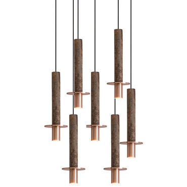 Meta Round Seven Light Pendant