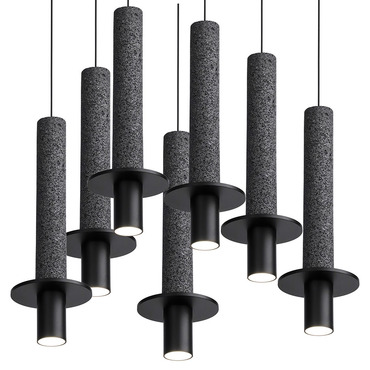 Meta Round Seven Light Pendant | David Pompa at Lightology Meta Round Seven Light Pendant