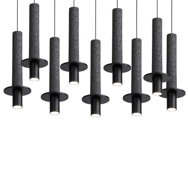 Meta Round Nine Light Pendant | David Pompa at Lightology Meta Round Nine Light Pendant