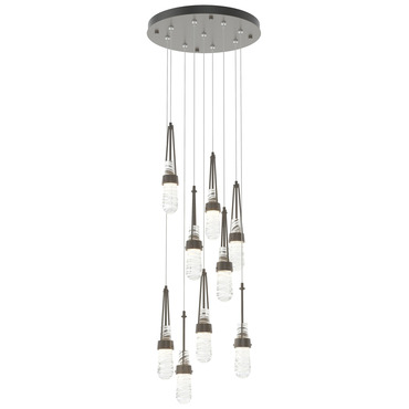 Link Round Multi Light Pendant | Hubbardton Forge at Lightology Link Round Multi Light Pendant