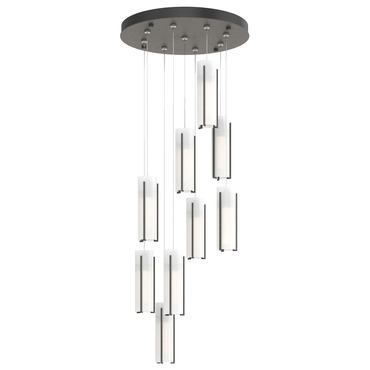 Exos 9 Light Multi Light Pendant | Hubbardton Forge at Lightology Exos 9 Light Multi Light Pendant