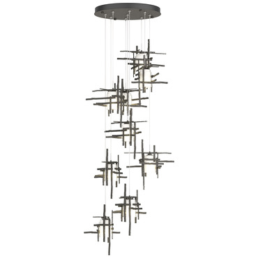 Tura Round Multi Light Pendant | Hubbardton Forge at Lightology Tura Round Multi Light Pendant