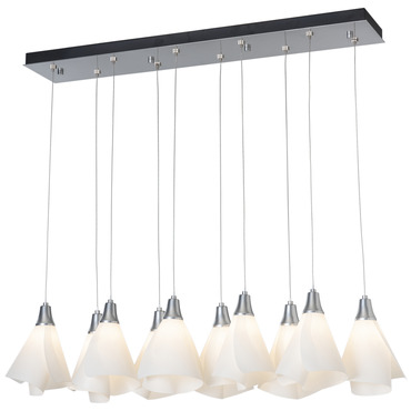 Mobius Linear Multi Light Pendant | Hubbardton Forge at Lightology Mobius Linear Multi Light Pendant