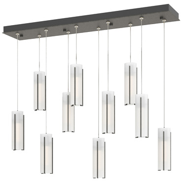Exos Linear Multi Light Pendant | Hubbardton Forge at Lightology Exos Linear Multi Light Pendant