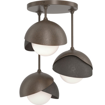 Brooklyn Double Multi Semi Flush Light | Hubbardton Forge at Lightology Brooklyn Double Multi Semi Flush Light