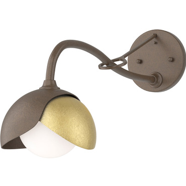 Brooklyn Double Shade Long Arm Wall Sconce