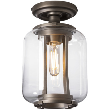 Fairwinds Outdoor Semi Flush Ceiling Light | Hubbardton Forge at Lightology Fairwinds Outdoor Semi Flush Ceiling Light