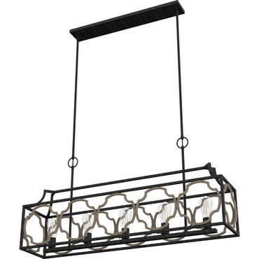 Stone Creek Linear Chandelier | Hunter Fan at Lightology Stone Creek Linear Chandelier
