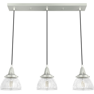 Cypress Grove 3 Light Linear Pendant | Hunter Fan at Lightology Cypress Grove 3 Light Linear Pendant