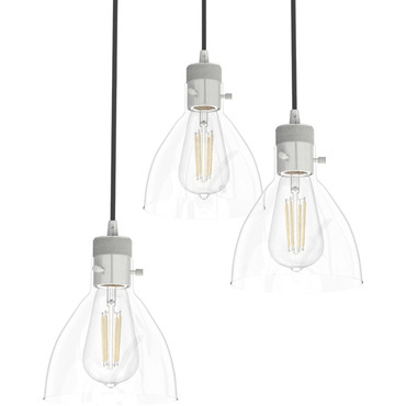 Van Nuys 3 Light Round Pendant | Hunter Fan at Lightology Van Nuys 3 Light Round Pendant