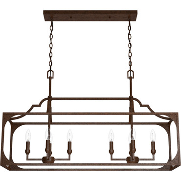 Highland Hill Linear Chandelier | Hunter Fan at Lightology Highland Hill Linear Chandelier