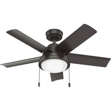 Seawall Outdoor 44 Inch Ceiling Fan with Light | Hunter Fan at Lightology Seawall Outdoor 44 Inch Ceiling Fan with Light