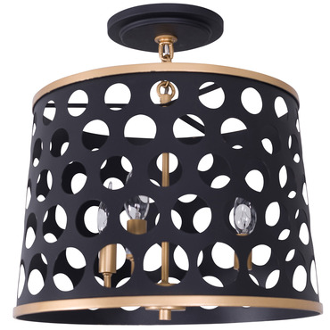 Bailey Semi Flush Ceiling Light | Varaluz at Lightology Bailey Semi Flush Ceiling Light