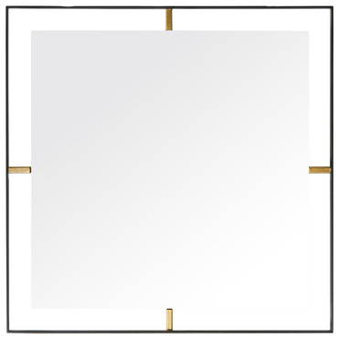 Framed Square Wall Mirror | Varaluz at Lightology Framed Square Wall Mirror