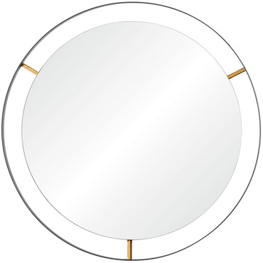 Framed Round Wall Mirror - Floor Model