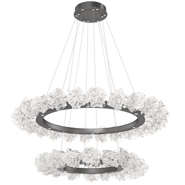 Blossom Two Tier Ring Chandelier | Hammerton Studio at Lightology Blossom Two Tier Ring Chandelier