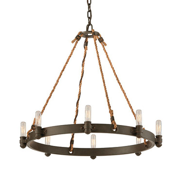 Pike Place Round Chandelier | Troy Lighting at Lightology Pike Place Round Chandelier