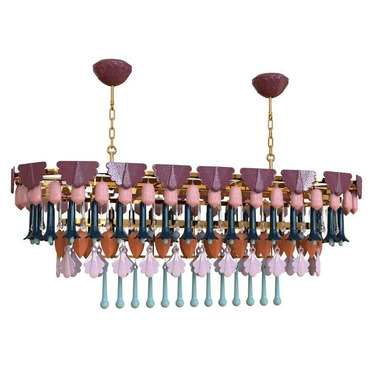 Seasons Oval Chandelier | Lladro at Lightology Seasons Oval Chandelier