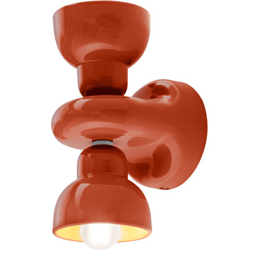 Berimbau Double Wall Sconce | Ferroluce at Lightology Berimbau Double Wall Sconce