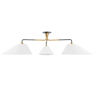 Duo Linear Semi-Flush Ceiling Light