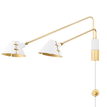 Split Plug-in Wall Sconce