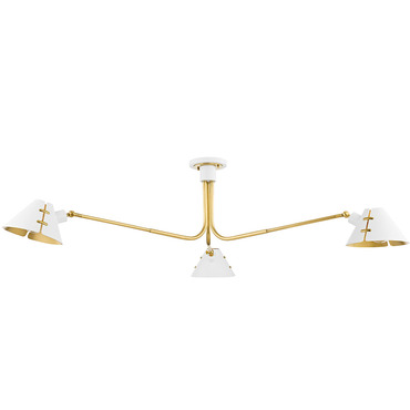 Split Semi Flush Ceiling Light