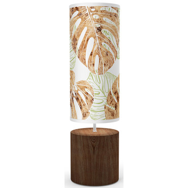 Monstera Leaf Column Table Lamp