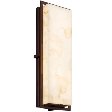 Alabaster Rocks Avalon Tall Indoor / Outdoor Wall Sconce