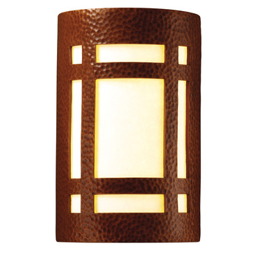 Ambiance Craftsman Window Outdoor Wall Sconce | Justice Design at Lightology Ambiance Craftsman Window Outdoor Wall Sconce