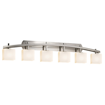 Fusion Archway Rect 6LT Bathroom Vanity Light