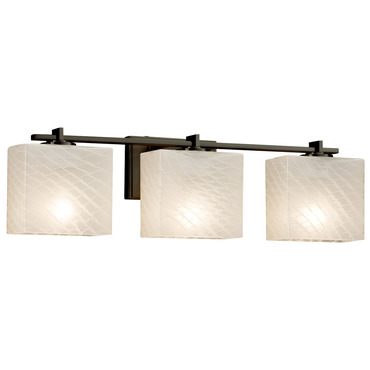 Fusion Era Rectangle 3LT Bathroom Vanity Light