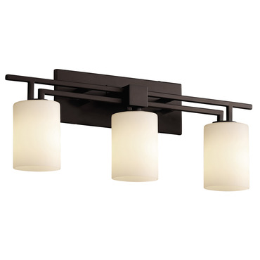 Fusion Aero Cylinder 3LT Bathroom Vanity Light
