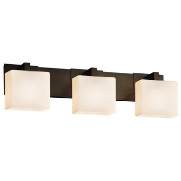 Fusion Modular Rect 3LT Bathroom Vanity Light