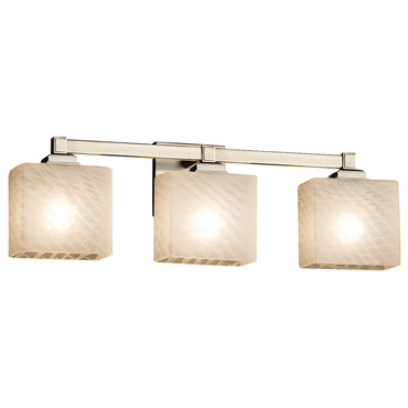 Fusion Regency Rectangle 3Lt Bathroom Vanity Light