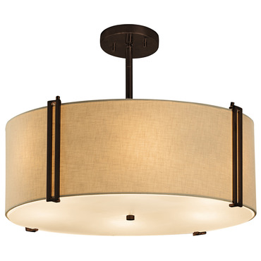 Textile Small Reveal Pendant | Justice Design at Lightology Textile Small Reveal Pendant