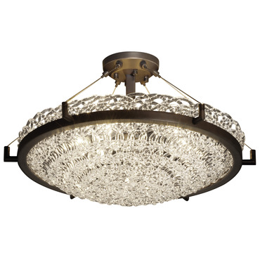 Veneto Luce Semi Flush Ceiling Light | Justice Design at Lightology Veneto Luce Semi Flush Ceiling Light