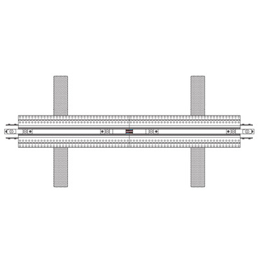 TruTrack Magnetic 2-Circuit Center Power Feed