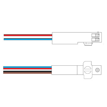 Trutrack Trim Magnetic 2-Circuit Recessed Track Power Feed