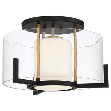 Eaton Semi Flush Ceiling Light | Savoy House at Lightology Eaton Semi Flush Ceiling Light
