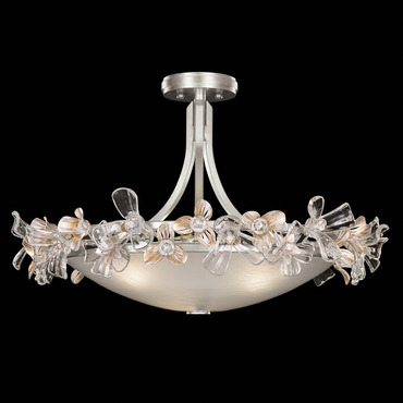 Azu Semi Flush Ceiling Light Fixture | Fine Art Handcrafted Lighting at Lightology Azu Semi Flush Ceiling Light Fixture