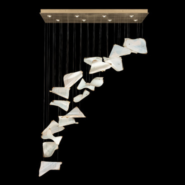 Elevate Pages Waterfall Pendant | Fine Art Handcrafted Lighting at Lightology Elevate Pages Waterfall Pendant