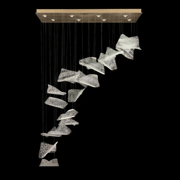 Elevate Pages Waterfall Pendant | Fine Art Handcrafted Lighting at Lightology Elevate Pages Waterfall Pendant