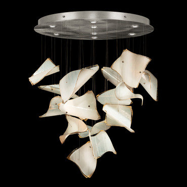 Elevate Pages Round Pendant | Fine Art Handcrafted Lighting at Lightology Elevate Pages Round Pendant