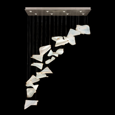 Elevate Pages Waterfall Pendant | Fine Art Handcrafted Lighting at Lightology Elevate Pages Waterfall Pendant