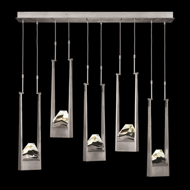 Strata Linear Multi Light Pendant | Fine Art Handcrafted Lighting at Lightology Strata Linear Multi Light Pendant